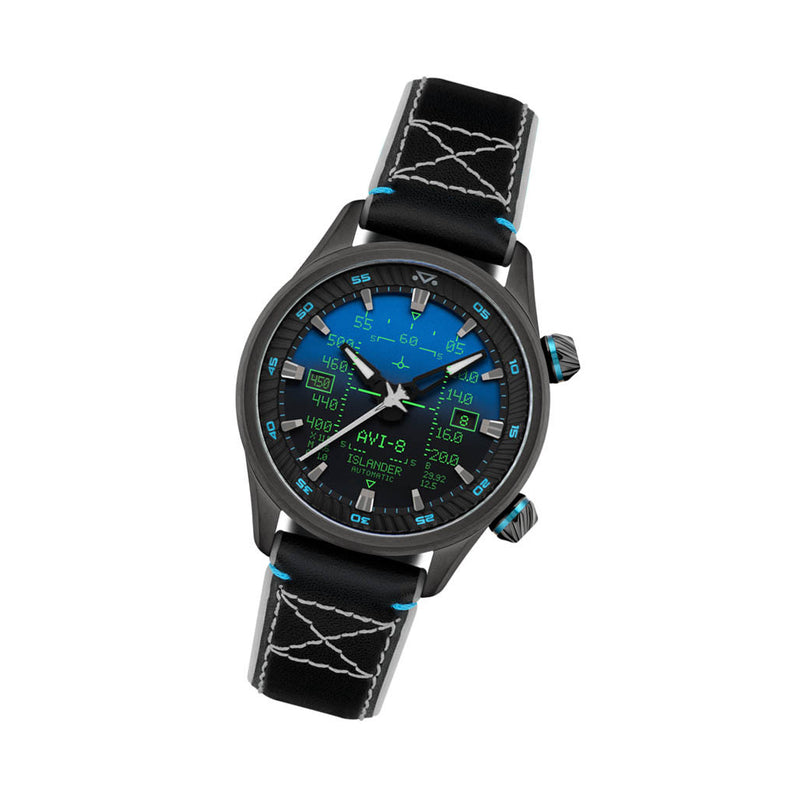 AVI-8 x Islander Limited Edition F-14 HUD Automatic with Gradient Blue Dial #AV-4142-LIW01
