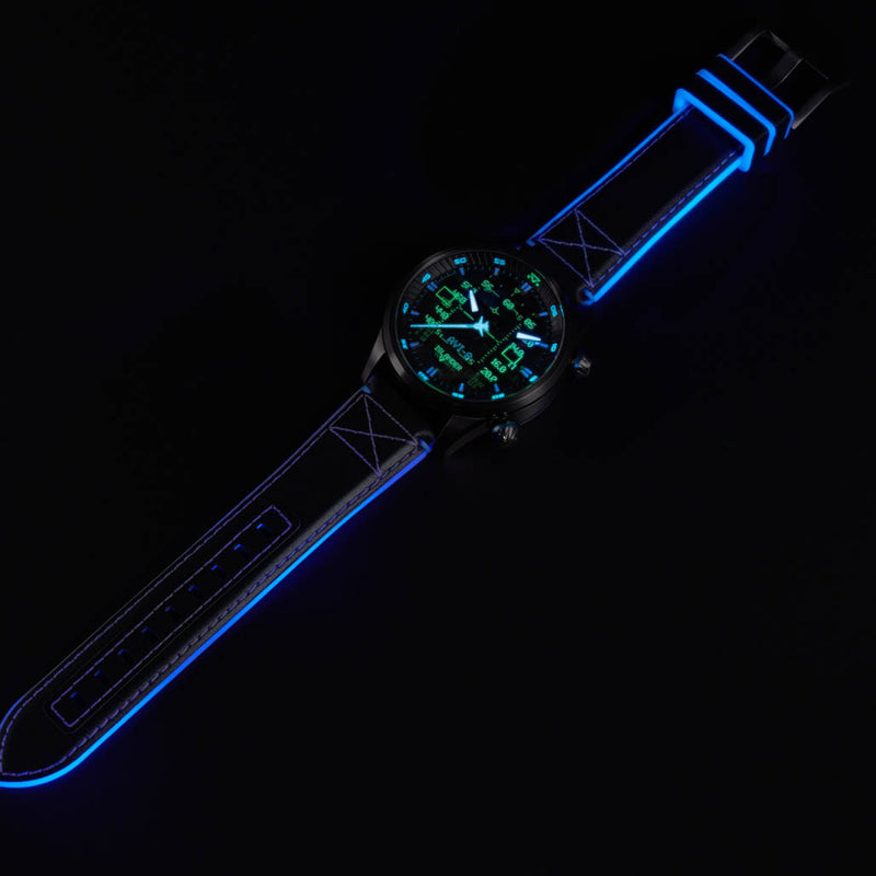AVI-8 x Islander Limited Edition F-14 HUD Automatic with Gradient Blue Dial #AV-4142-LIW01