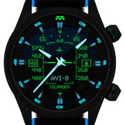 AVI-8 x Islander Limited Edition F-14 HUD Automatic with Gradient Blue Dial #AV-4142-LIW01