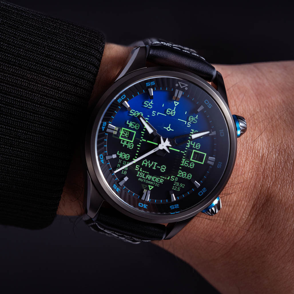 AVI-8 x Islander Limited Edition F14 HUD Automatic with Gradient