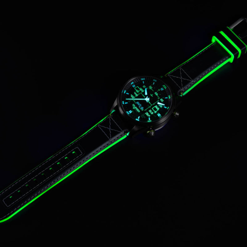 AVI-8 x Islander Limited Edition F-14 HUD Automatic with Gradient Charcoal Dial #AV-4142-LIW02