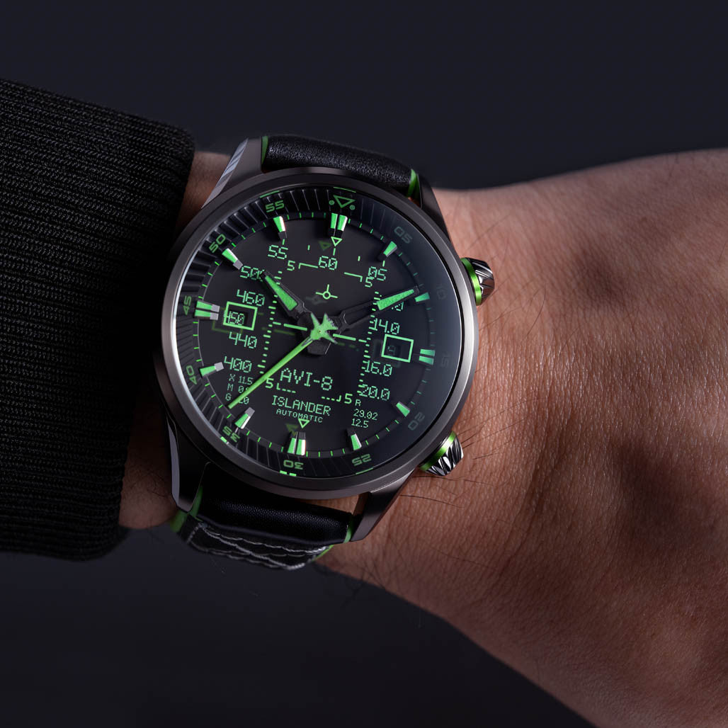 AVI-8 x Islander Limited Edition F14 HUD Automatic with Gradient