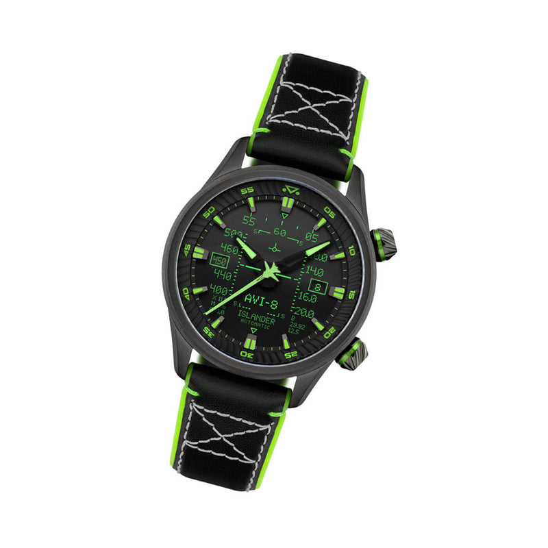 AVI-8 x Islander Limited Edition F-14 HUD Automatic with Gradient Charcoal Dial #AV-4142-LIW02