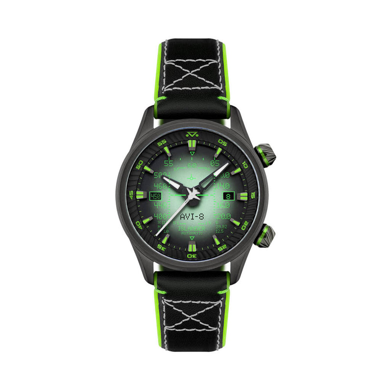 AVI-8 x Islander Limited Edition F-14 HUD Automatic with Night Vision Dial #AV-4142-LIW03