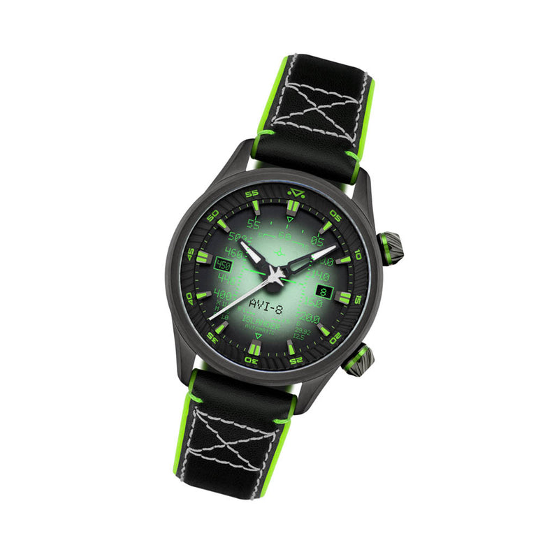 AVI-8 x Islander Limited Edition F-14 HUD Automatic with Night Vision Dial #AV-4142-LIW03