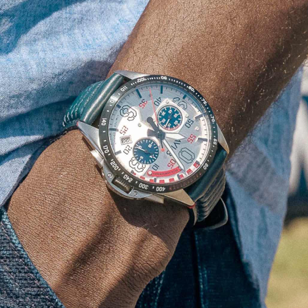 AVI-8 P-51 Mustang 85th Anniversary Slipstream Silver Watch #AV