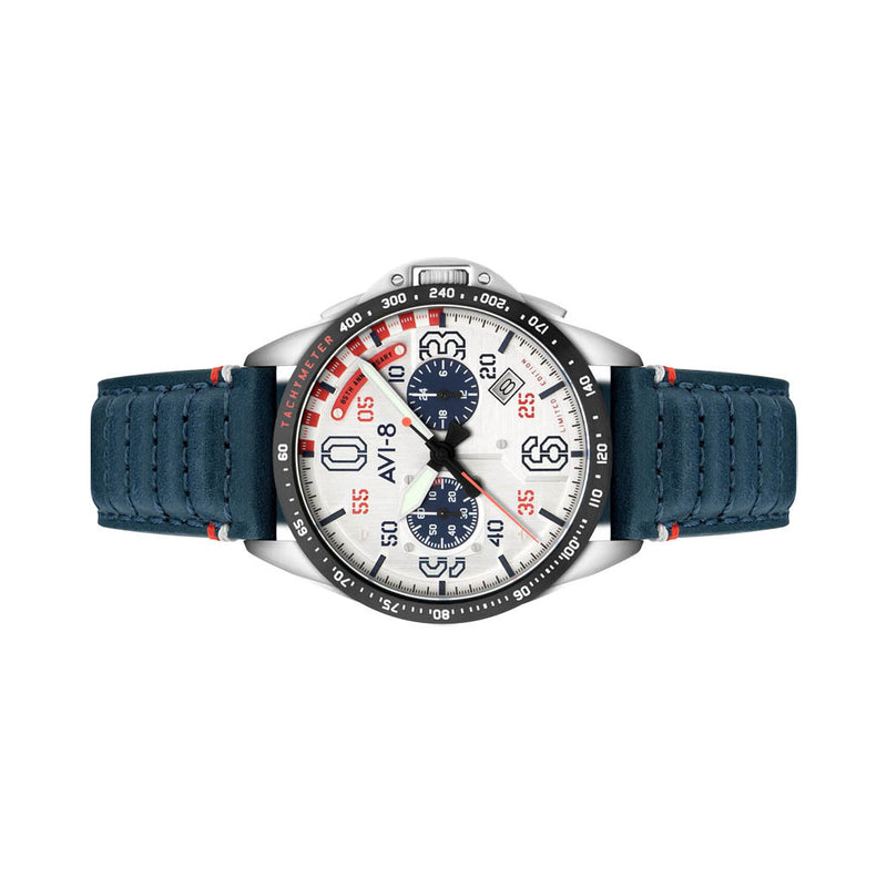 AVI-8 P-51 Mustang 85th Anniversary Slipstream Silver Watch #AV-4143-01