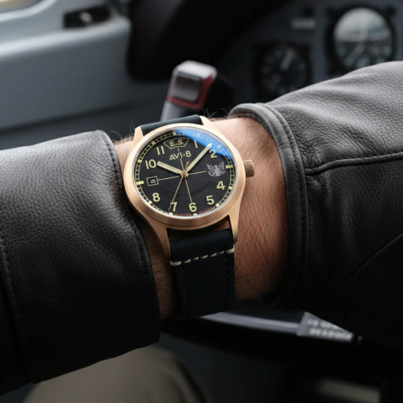 AVI-8 Flyboy Eagle Squadron Bronze LE Gravesend Watch #AV-4145-01