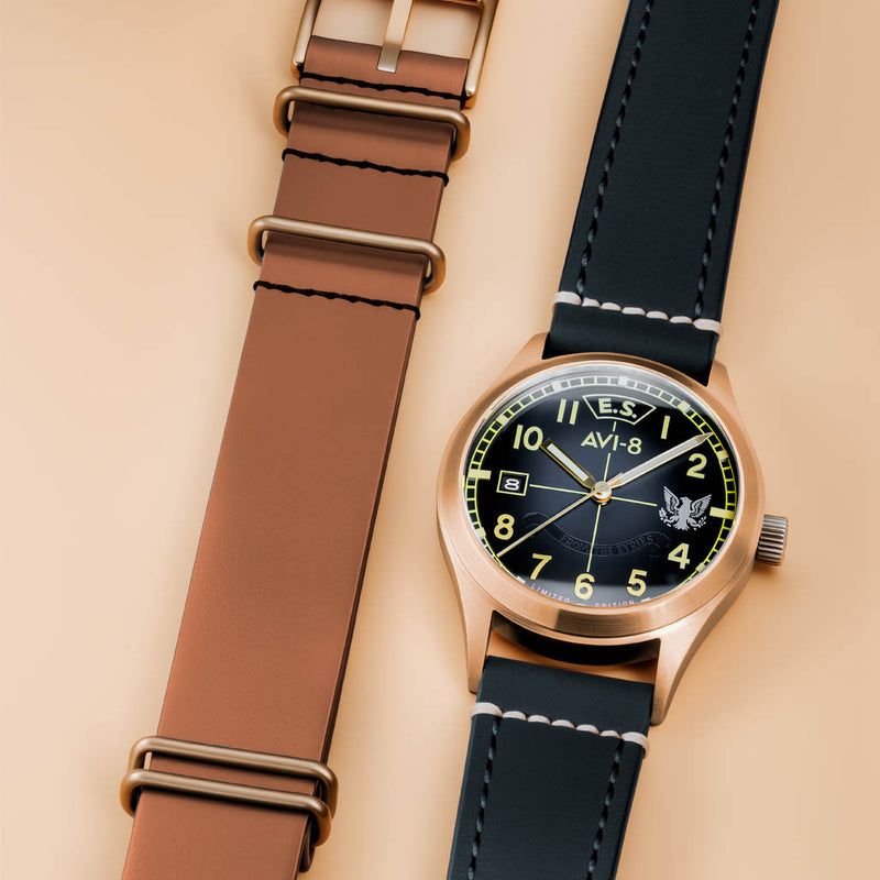 AVI-8 Flyboy Eagle Squadron Bronze LE Gravesend Watch #AV-4145-01