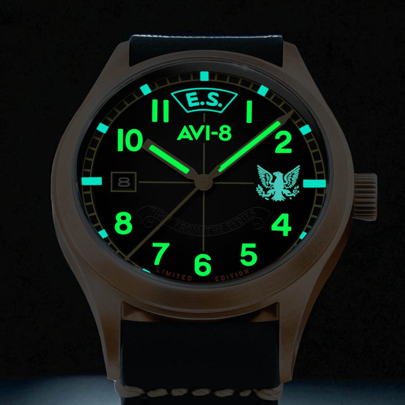 AVI-8 Flyboy Eagle Squadron Bronze LE Gravesend Watch #AV-4145-01