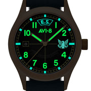 AVI-8 Flyboy Eagle Squadron Bronze LE Gravesend Watch #AV-4145-01