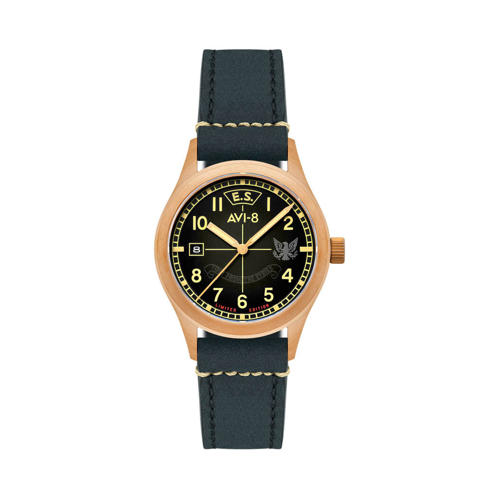 14th アニバーサリー　No.38 AVI-8 Flyboy Eagle Squadron Bronze LE Gravesend Watch #AV-4145-01