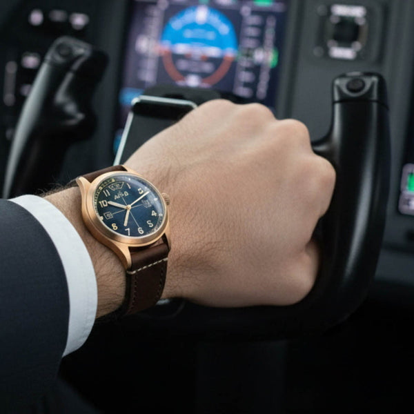 AVI-8 Flyboy Eagle Squadron Bronze LE Southend Watch #AV-4145-02