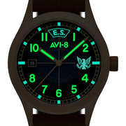 AVI-8 Flyboy Eagle Squadron Bronze LE Southend Watch #AV-4145-02