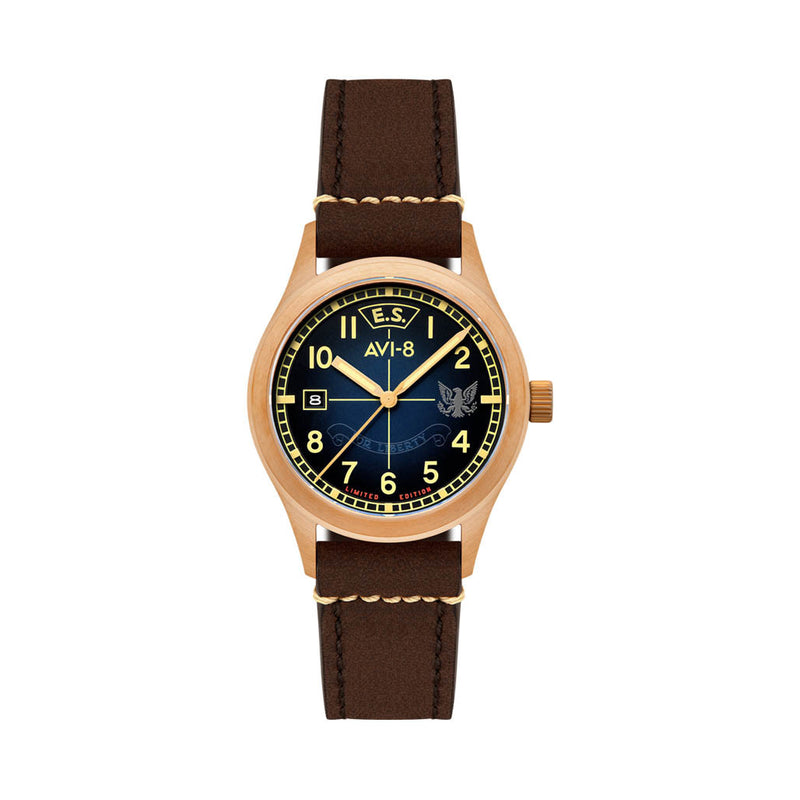 AVI-8 Flyboy Eagle Squadron Bronze LE Southend Watch #AV-4145-02