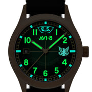 AVI-8 Flyboy Eagle Squadron Bronze Coltishall Watch #AV-4145-03