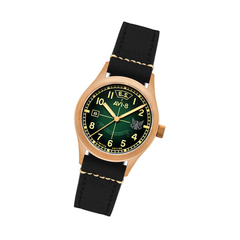 AVI-8 Flyboy Eagle Squadron Bronze Coltishall Watch #AV-4145-03