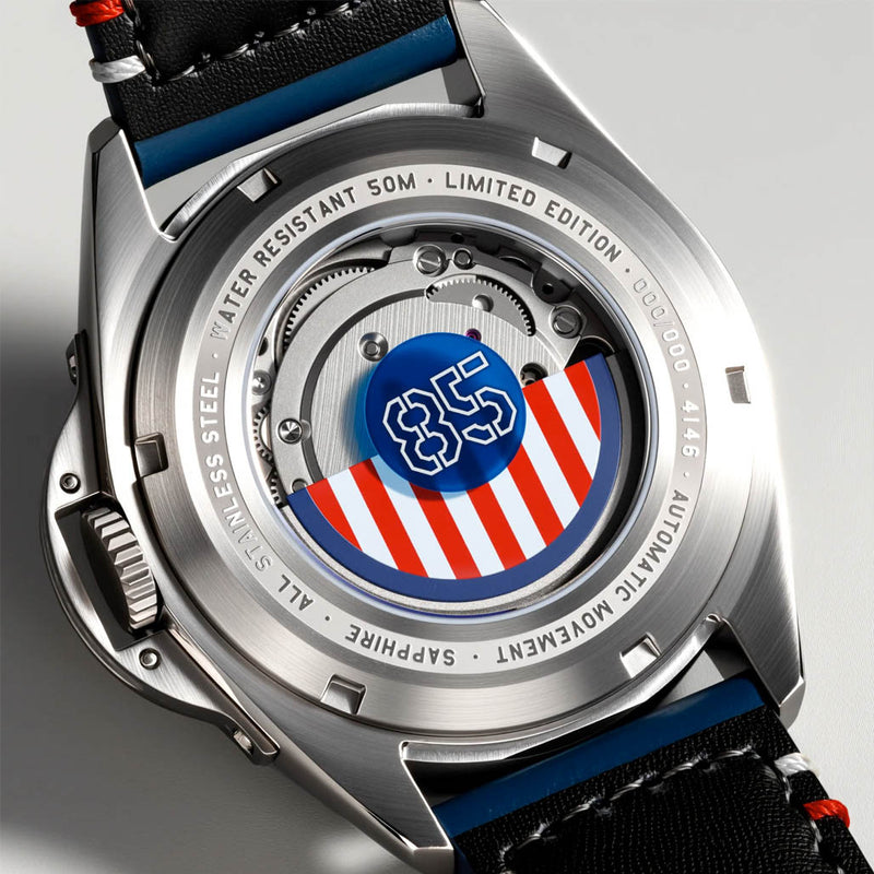 AVI-8 P-51 Mustang 85th Anniversary Steel Ascent Watch #AV-4146-01
