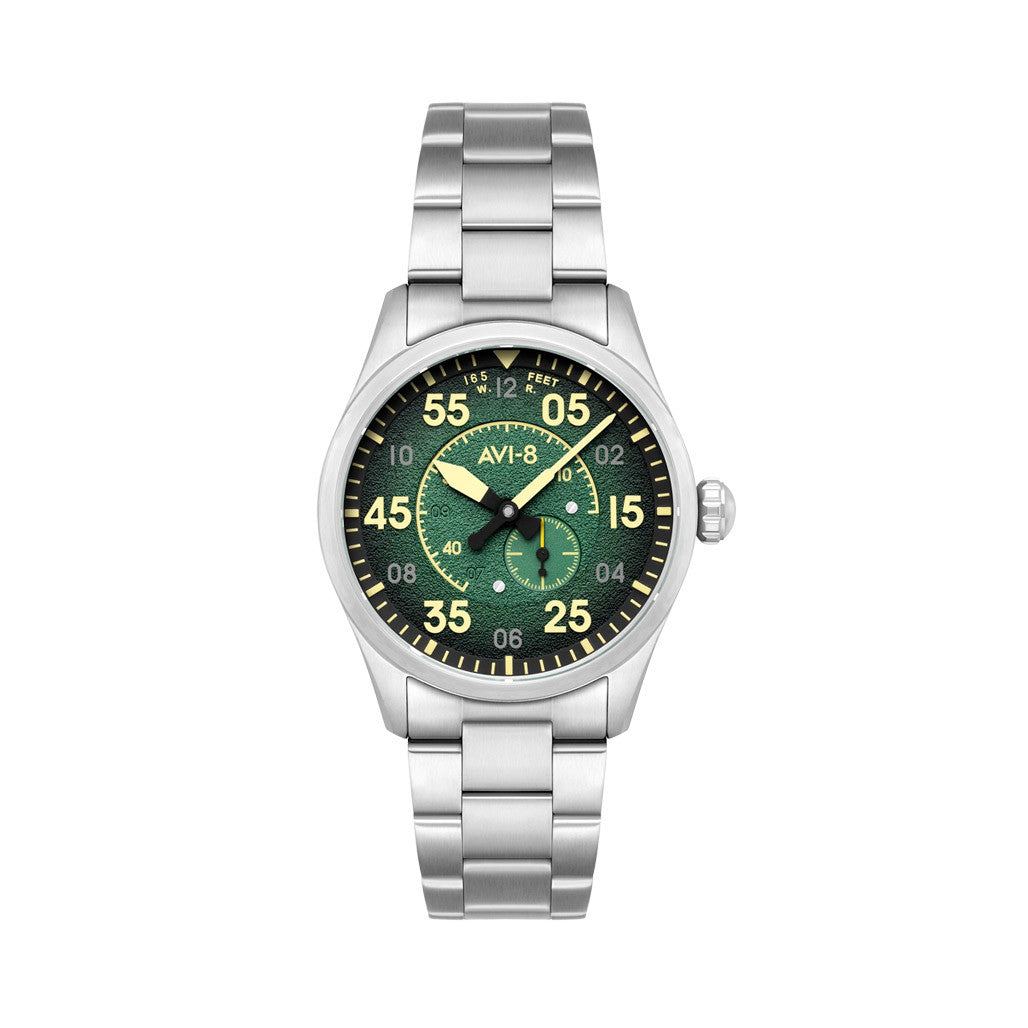 AVI-8 Spitfire Type 300 Automatic with Tarmac Tracker Green Dial