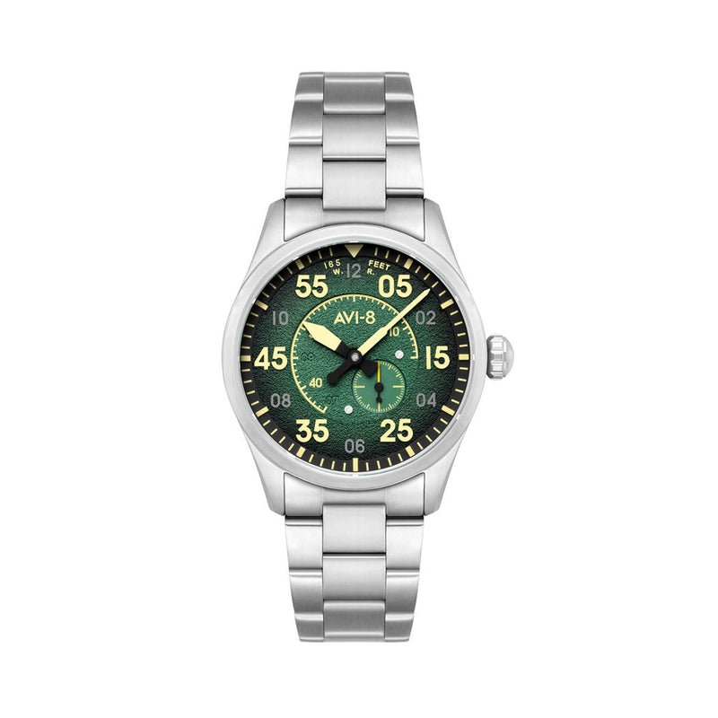 AVI-8 Spitfire Type 300 Automatic with Tarmac Tracker Green Dial #AV-4147-22