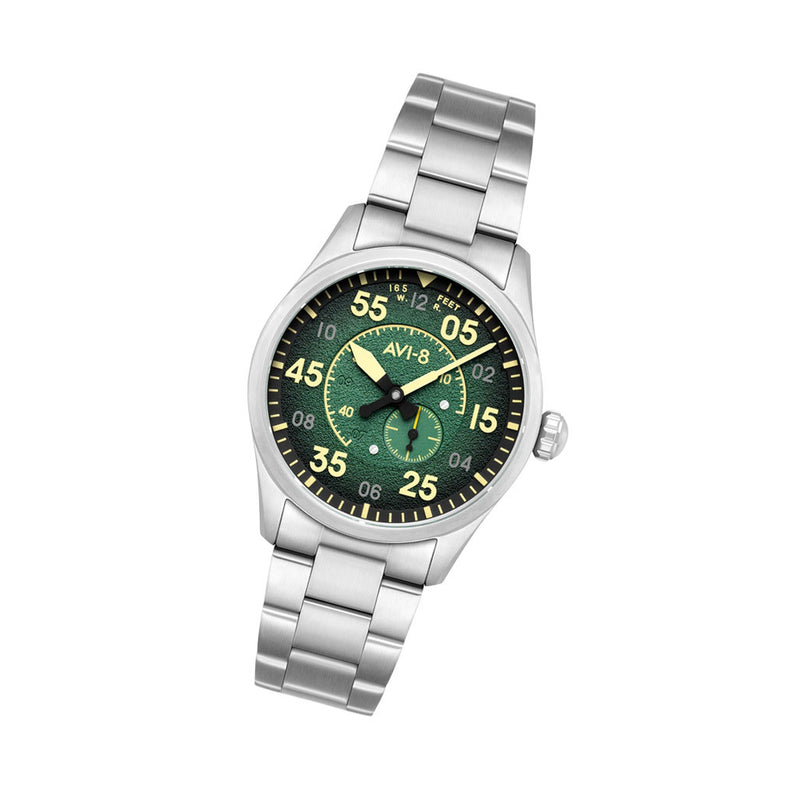 AVI-8 Spitfire Type 300 Automatic with Tarmac Tracker Green Dial #AV-4147-22