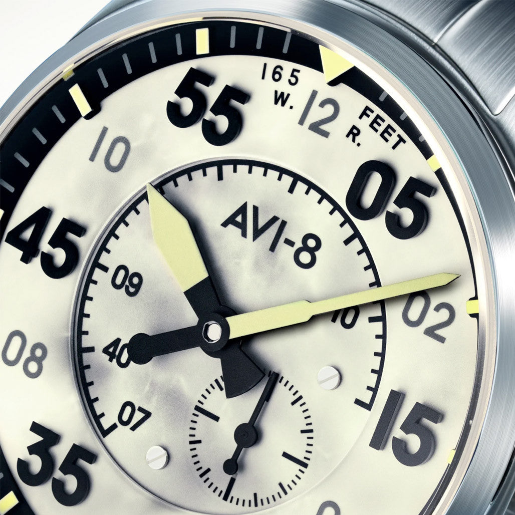 AVI-8 Spitfire Type 300 Automatic with Tarmac Tracker Green Dial