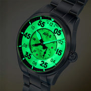 AVI-8 Spitfire Type 300 Automatic with Tarmac Tracker Green Dial #AV-4147-33