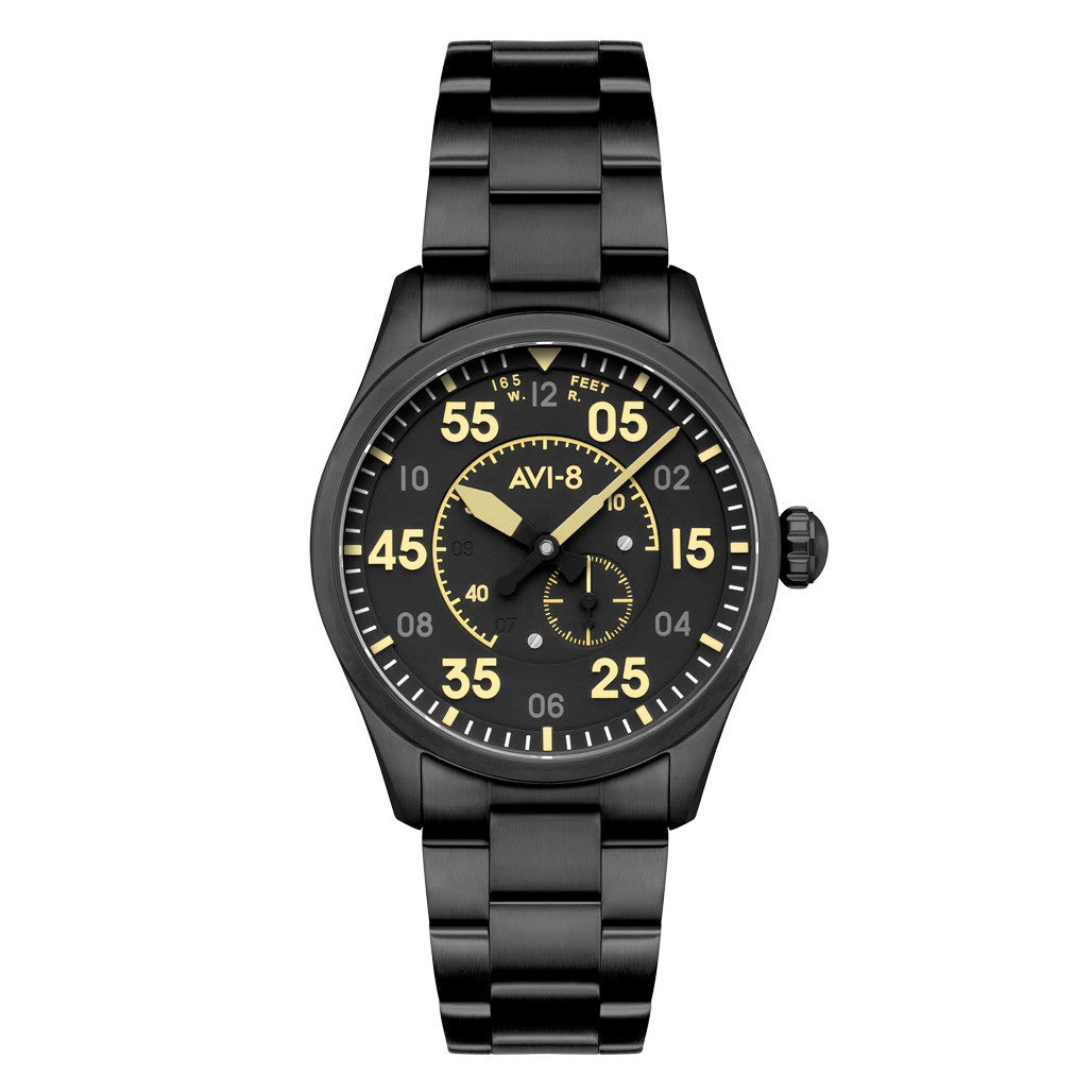 AVI-8 Spitfire Type 300 Automatic with Black Eclipse Display Dial