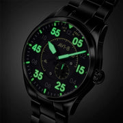 AVI-8 Spitfire Type 300 Automatic with Black Eclipse Display Dial #AV-4147-44