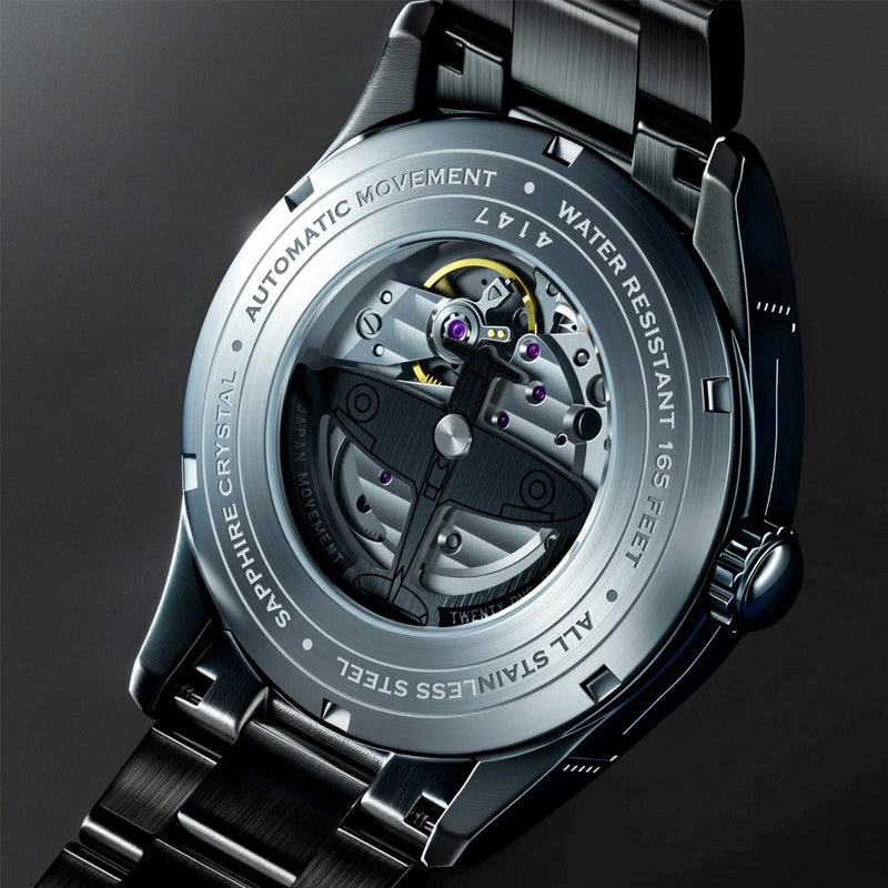 AVI-8 Spitfire Type 300 Automatic with Black Eclipse Display Dial #AV-4147-44