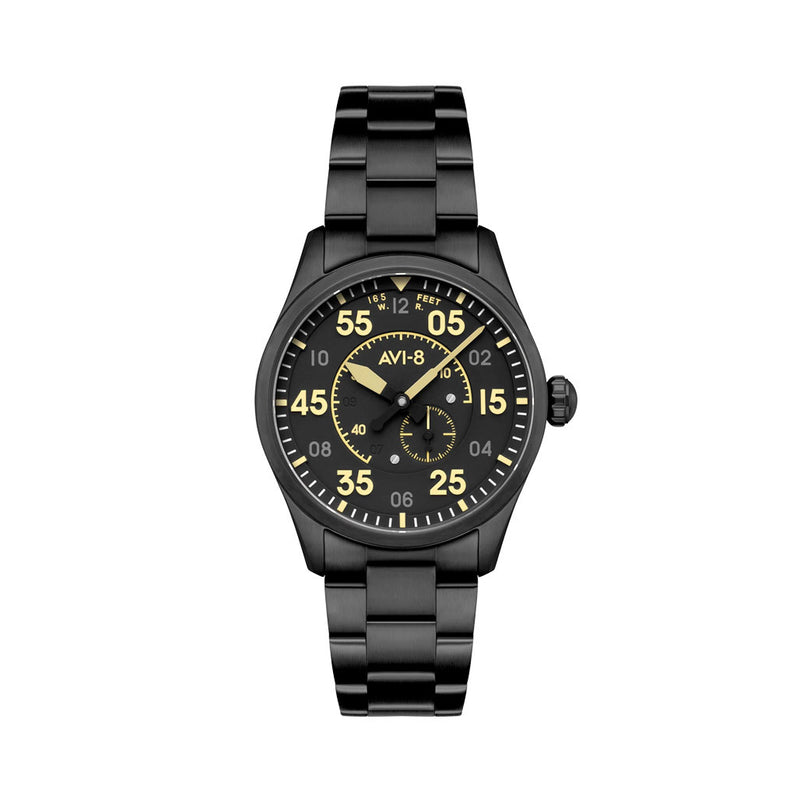 AVI-8 Spitfire Type 300 Automatic with Black Eclipse Display Dial #AV-4147-44