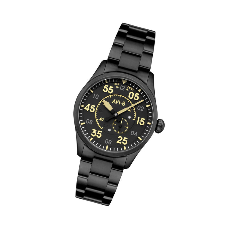 AVI-8 Spitfire Type 300 Automatic with Black Eclipse Display Dial #AV-4147-44