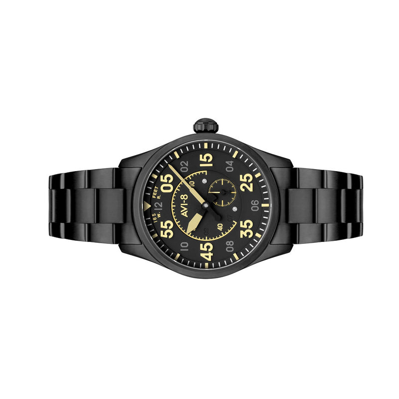 AVI-8 Spitfire Type 300 Automatic with Black Eclipse Display Dial #AV-4147-44