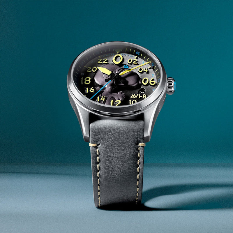 AVI-8 Peanuts Snoopy Flying Ace 24 LE Watch in Charcoal Grey #AV-4150-01