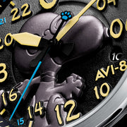 AVI-8 Peanuts Snoopy Flying Ace 24 LE Watch in Charcoal Grey #AV-4150-01