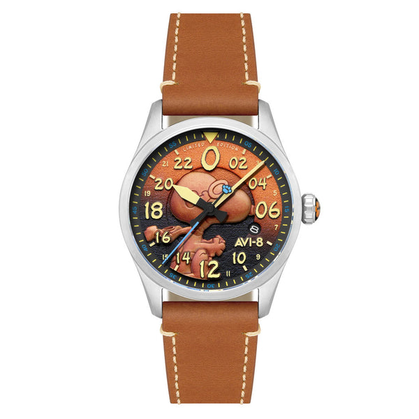 AVI-8 Peanuts Snoopy Flying Ace 24 LE Watch in Burnt Orange #AV