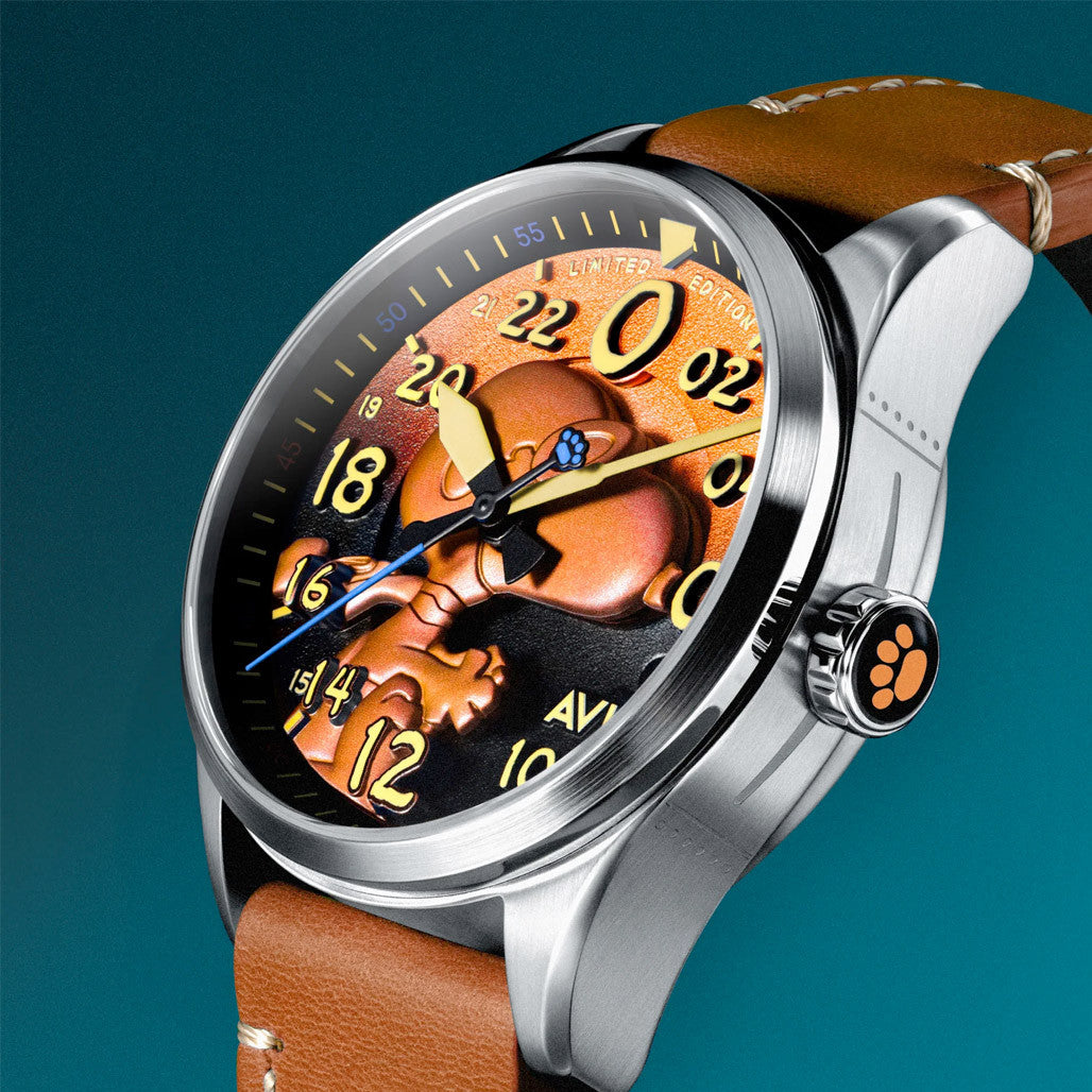 AVI-8 Peanuts Snoopy Flying Ace 24 LE Watch in Burnt Orange #AV