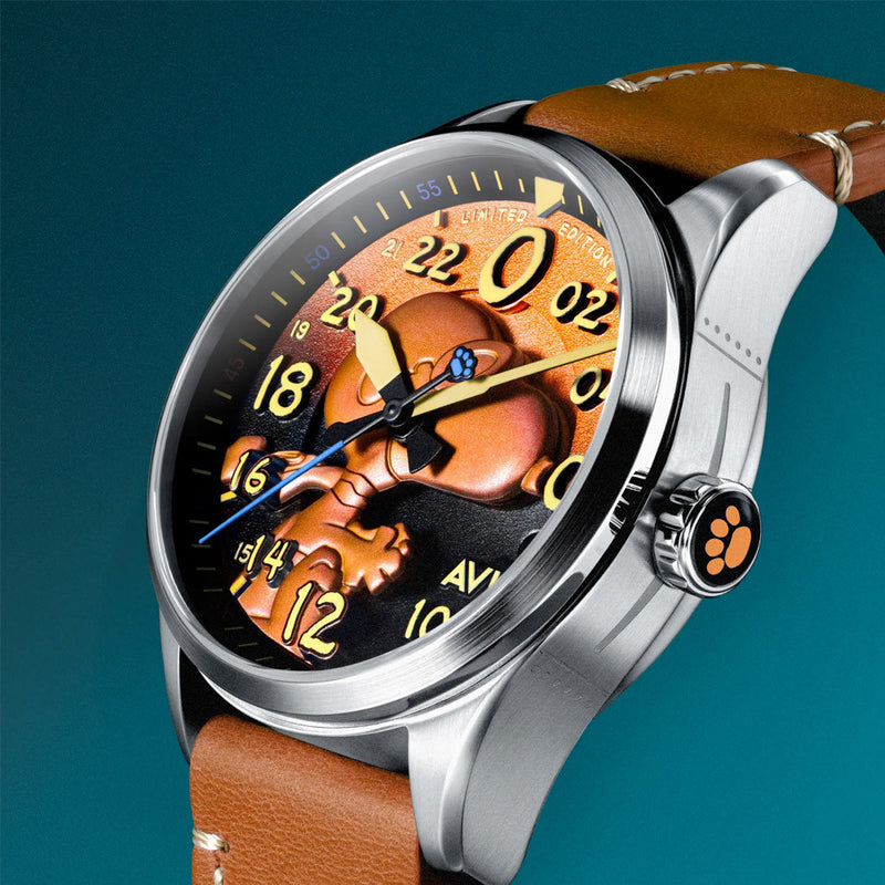 AVI-8 Peanuts Snoopy Flying Ace 24 LE Watch in Burnt Orange #AV-4150-02