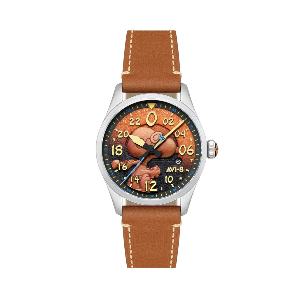 AVI-8 Peanuts Snoopy Flying Ace 24 LE Watch in Burnt Orange #AV