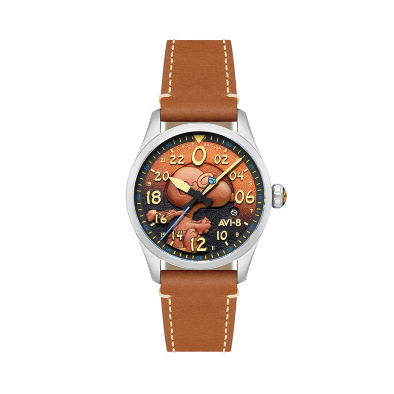 AVI-8 Peanuts Snoopy Flying Ace 24 LE Watch in Burnt Orange #AV-4150-02