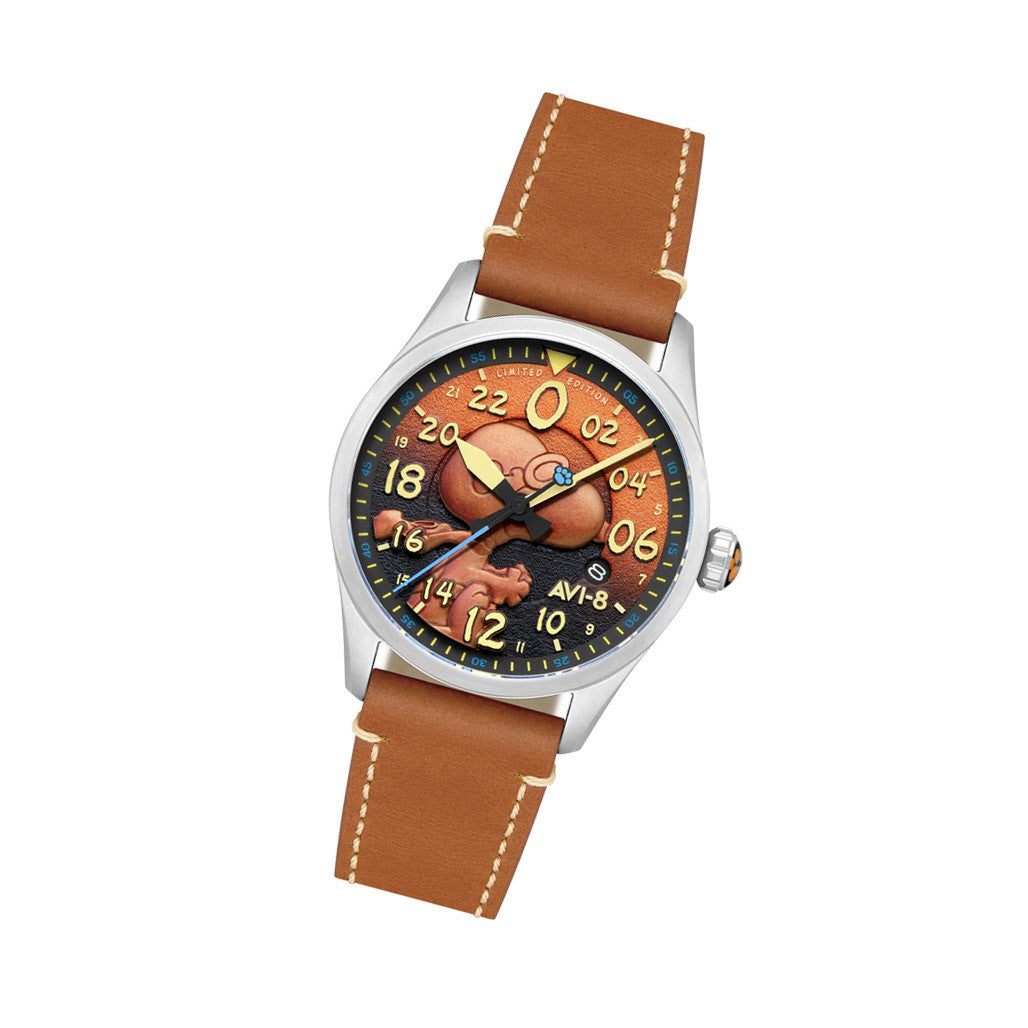 AVI-8 Peanuts Snoopy Flying Ace 24 LE Watch in Burnt Orange #AV