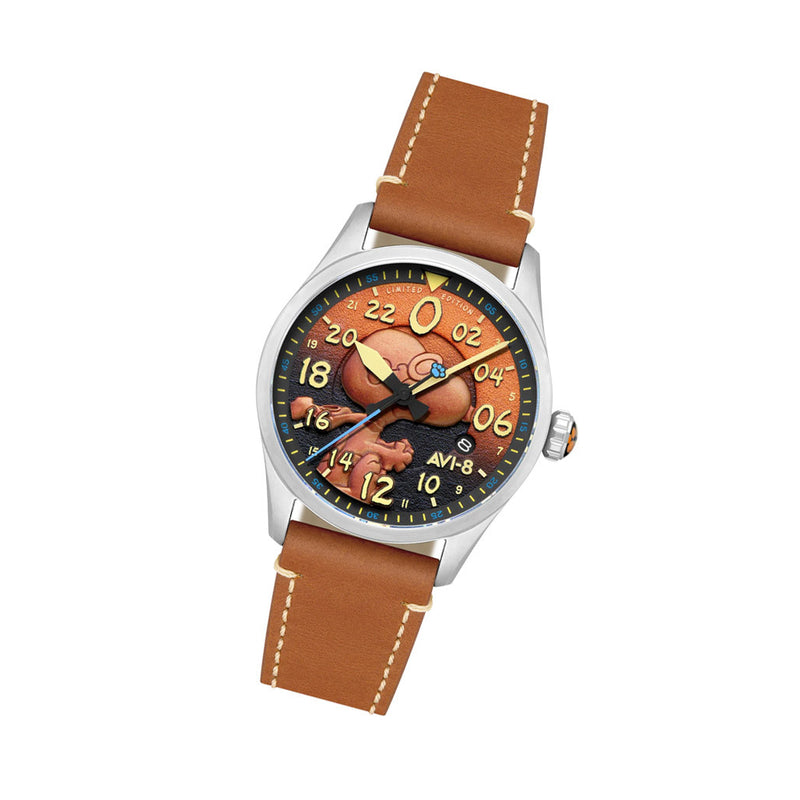 AVI-8 Peanuts Snoopy Flying Ace 24 LE Watch in Burnt Orange #AV-4150-02