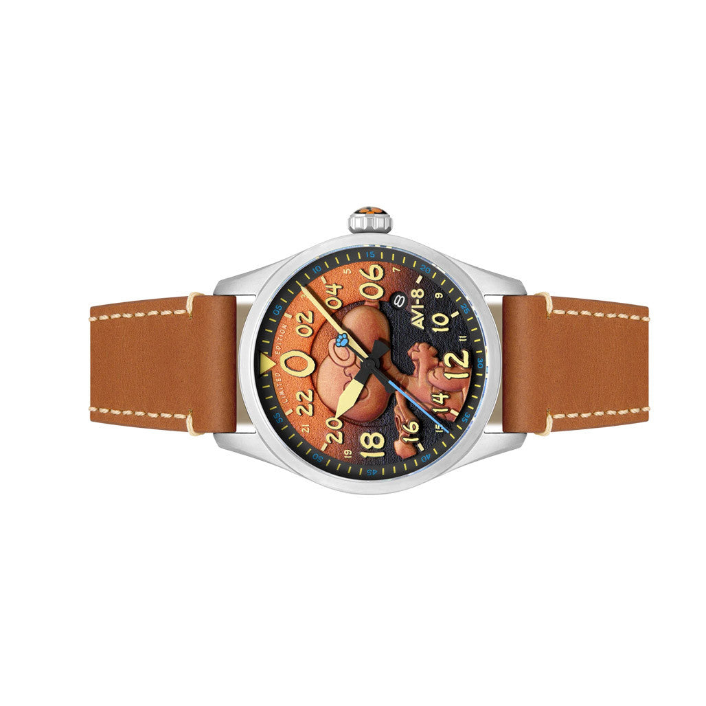 AVI-8 Peanuts Snoopy Flying Ace 24 LE Watch in Burnt Orange #AV