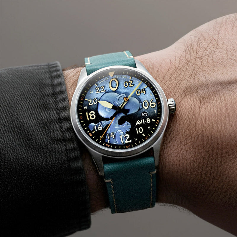 AVI-8 Peanuts Snoopy Flying Ace 24 LE Watch in Azure Blue #AV-4150-03