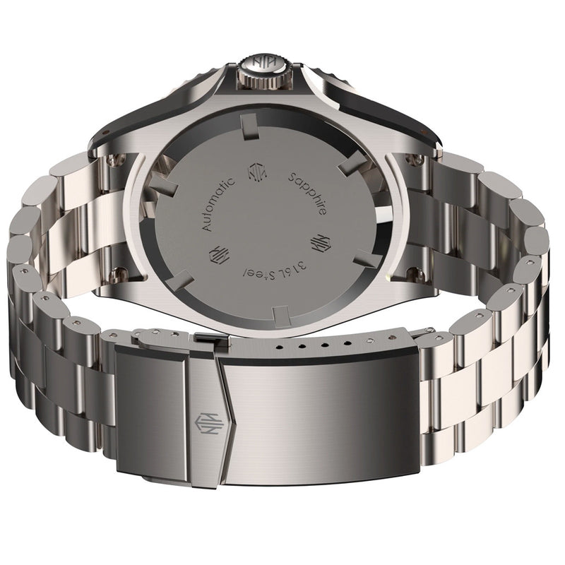NTH Amphion Vintage Gilt Hi-Beat Automatic Dive Watch with Date #WW-NTH-AVGD back