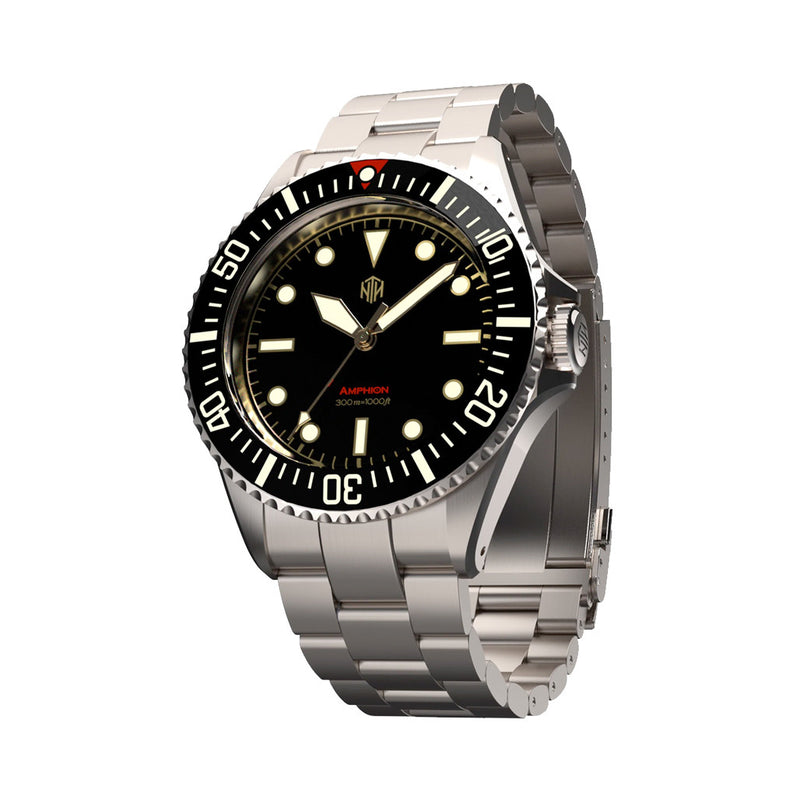 NTH Amphion Vintage Gilt Hi-Beat Automatic Dive Watch without Date #WW-NTH-AVGN