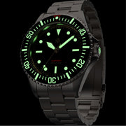 NTH Amphion Vintage Gilt Hi-Beat Automatic Dive Watch without Date #WW-NTH-AVGN lume