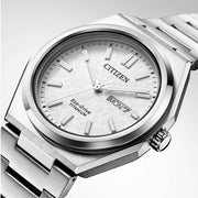 Citizen Eco-Drive Titanium Zenshin Watch with White Dial #AW0130-85A