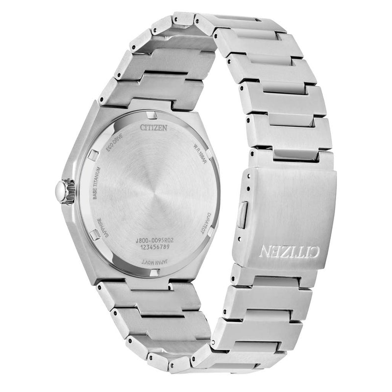 Citizen Eco-Drive Titanium Zenshin Watch with Blue Dial #AW0130-85L