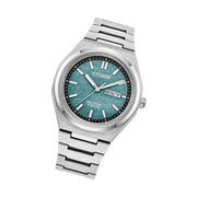 Citizen Eco-Drive Titanium Zenshin Watch with Green Dial #AW0130-85X